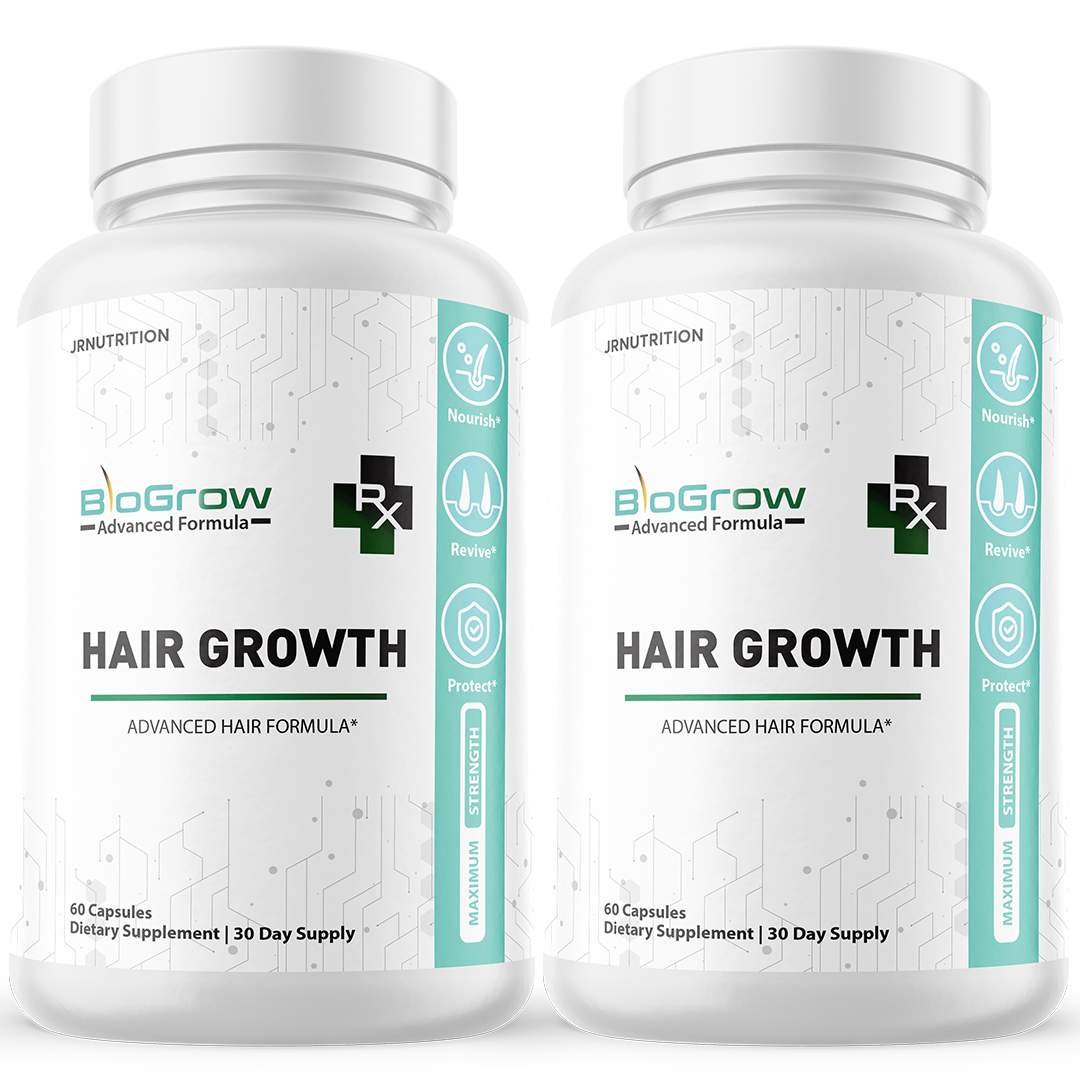 BioGrow - Hair Growth Dietary Supplement 60 Capsules (2 Pack)